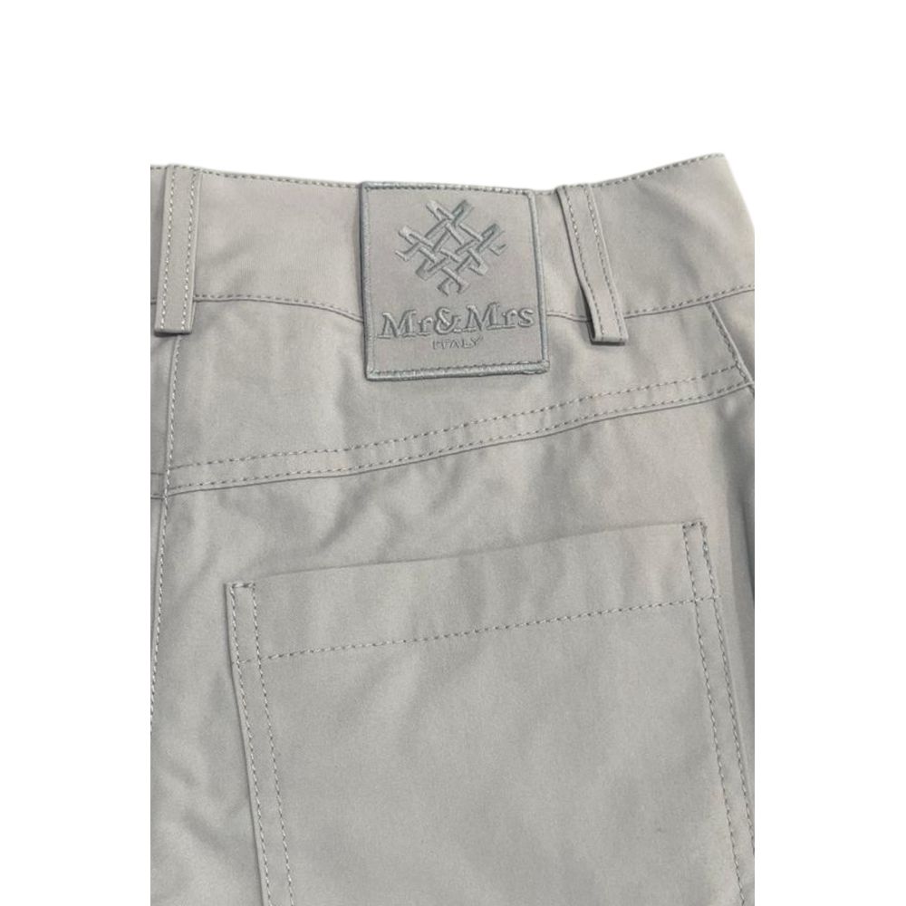 Mr&Mrs Italy Grey Cotton Women Pants L
