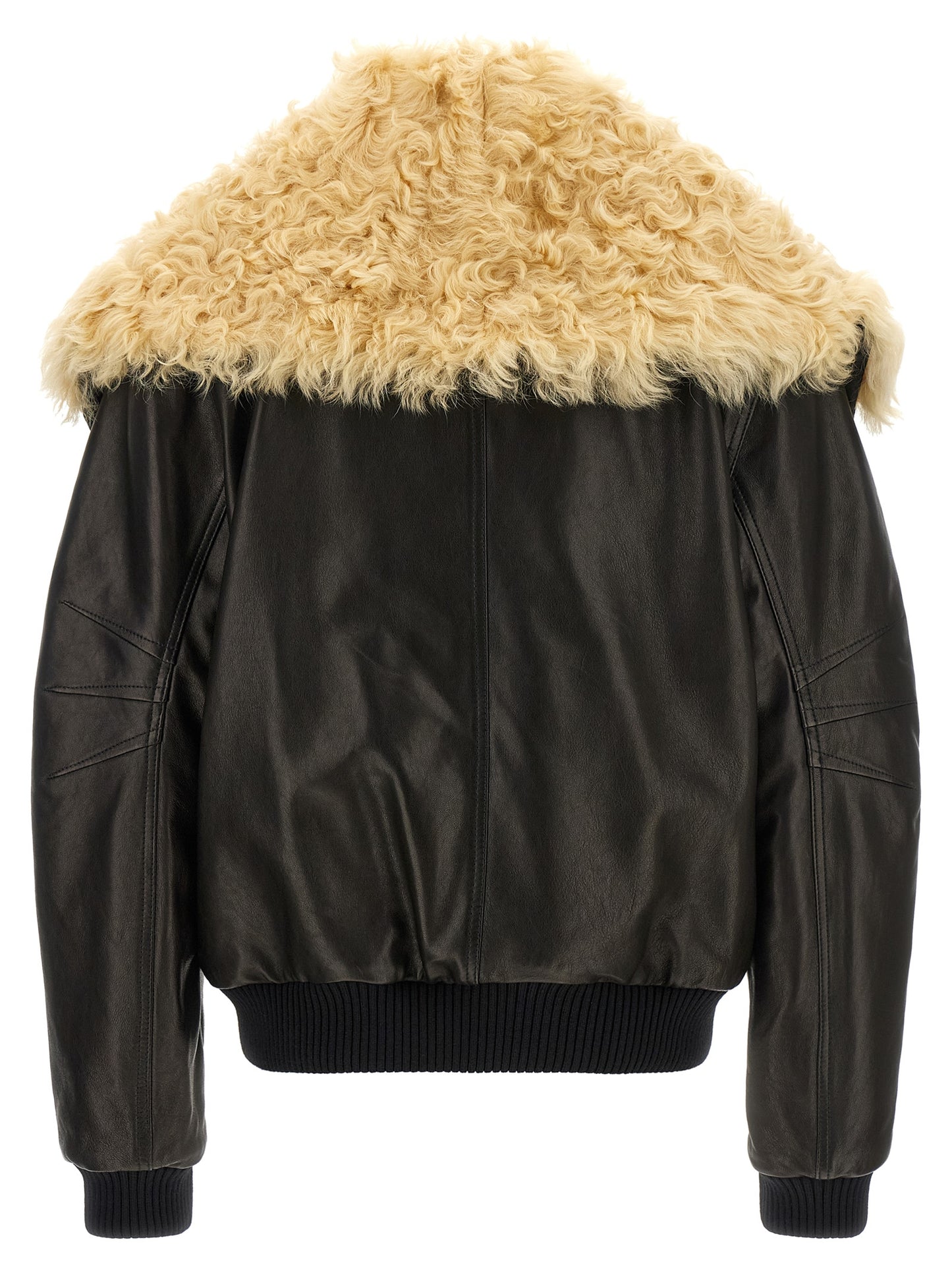 The Attico Black Lamb Leather Jacket