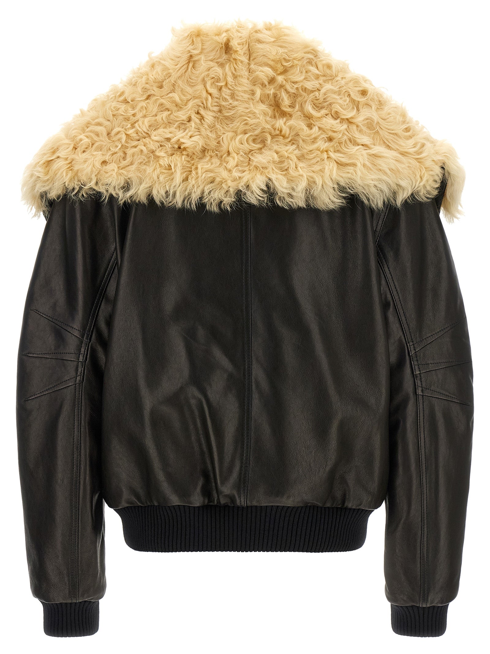 The Attico Black Lamb Leather Jacket