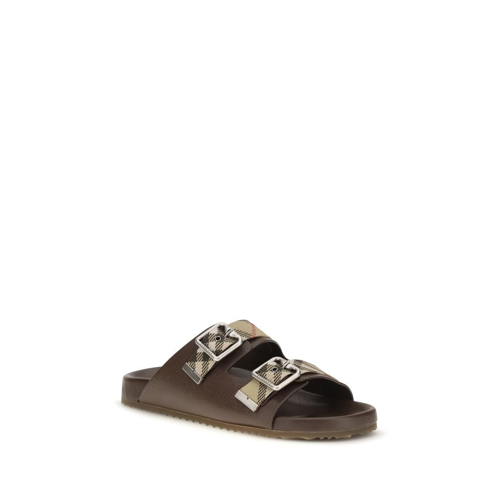 Burberry Brown Goatskin Urchin Flat Sandals EU39/US6