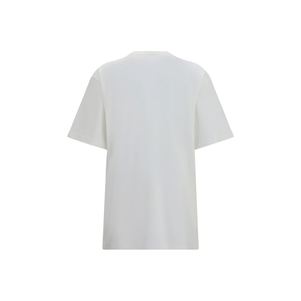 Gucci White Cotton and Silk Jersey T-Shirt