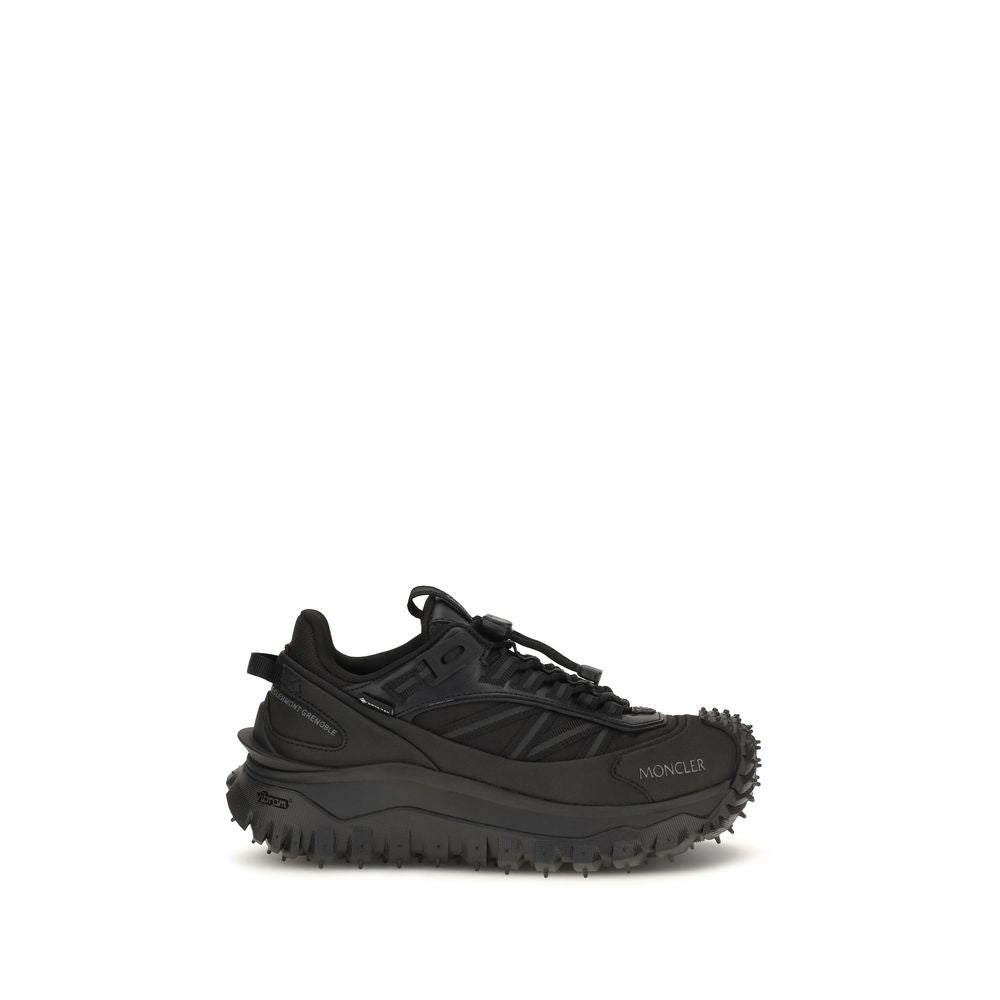 Moncler Black Calf Leather Bos Taurus Trailgrip GTX Athletic Sneakers