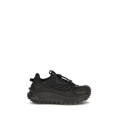Moncler Black Calf Leather Bos Taurus Trailgrip GTX Athletic Sneakers