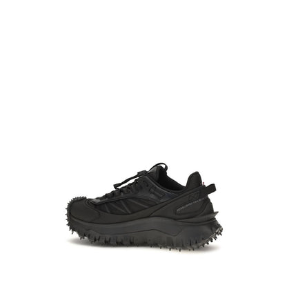 Moncler Black Calf Leather Bos Taurus Trailgrip GTX Athletic Sneakers