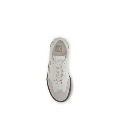 Veja White Calf Leather Bos Taurus Volley Sneakers