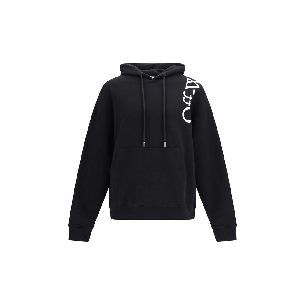 Off-White Vertical Bookish Skate Hoodie Black Cotton Sweatshirt