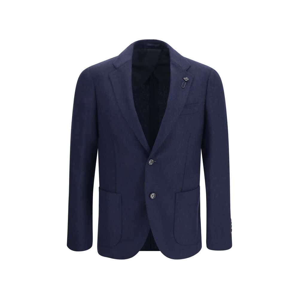Lardini Blue Wool Oves Aries Jacket IT46 | S, IT50 | L, IT52 | XL, IT54 | XXL