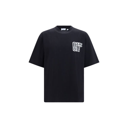 Off-White Motion Arrow Skate T-shirt Black 100% Cotton Regular Fit Men’s Clothing