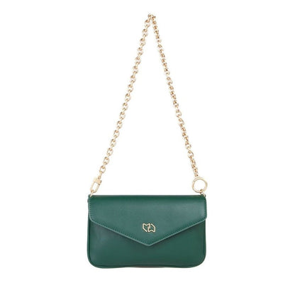 MIRIADE Bicolor Polyethylene Shoulder Bag - Green