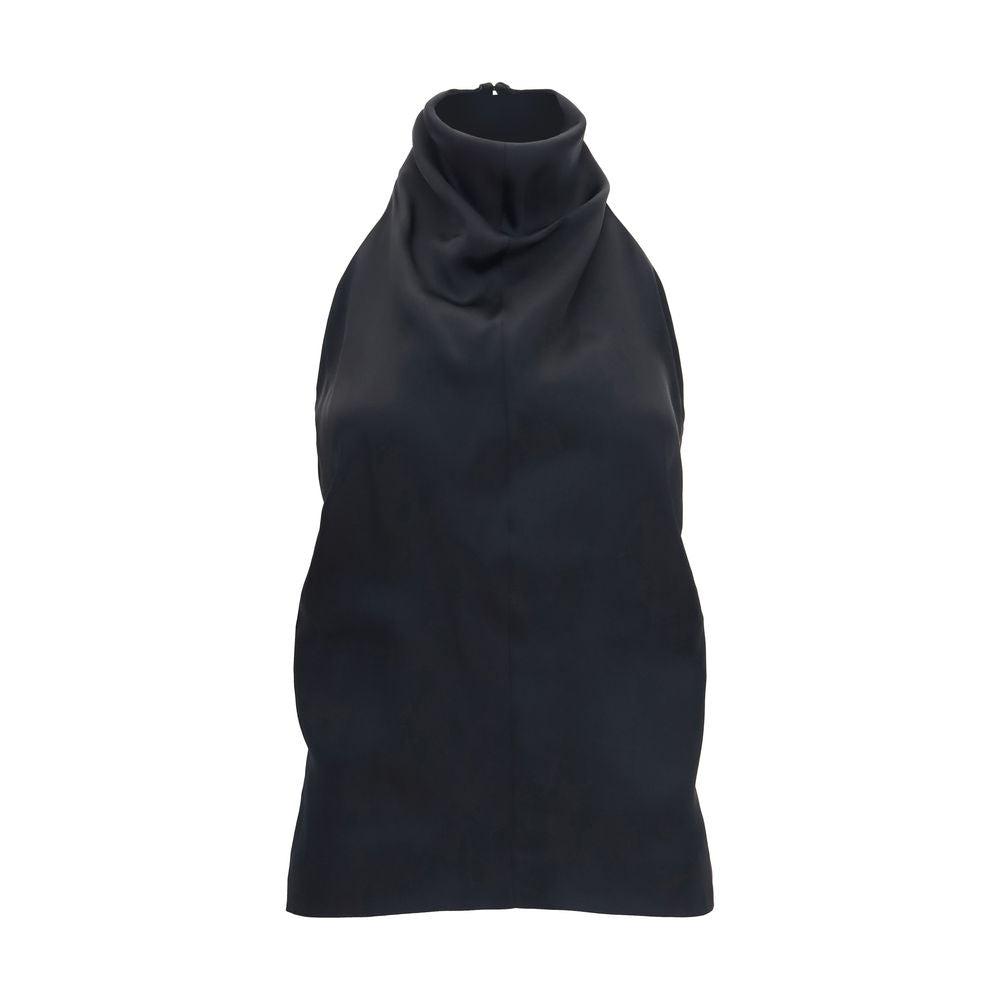 Khaite Rone Top Black Acetate Blouse Size 2