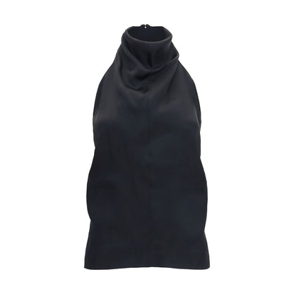 Khaite Rone Top Black Acetate Blouse Size 2