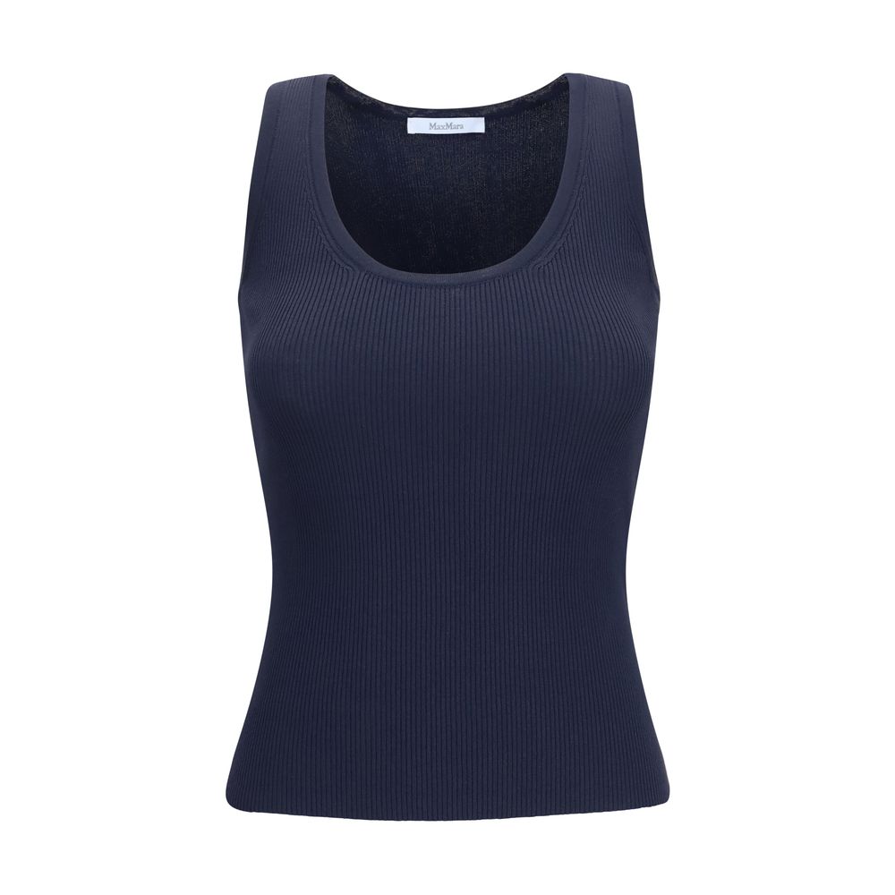 Max Mara Blue Viscose Tank Top