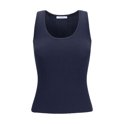 Max Mara Blue Viscose Tank Top
