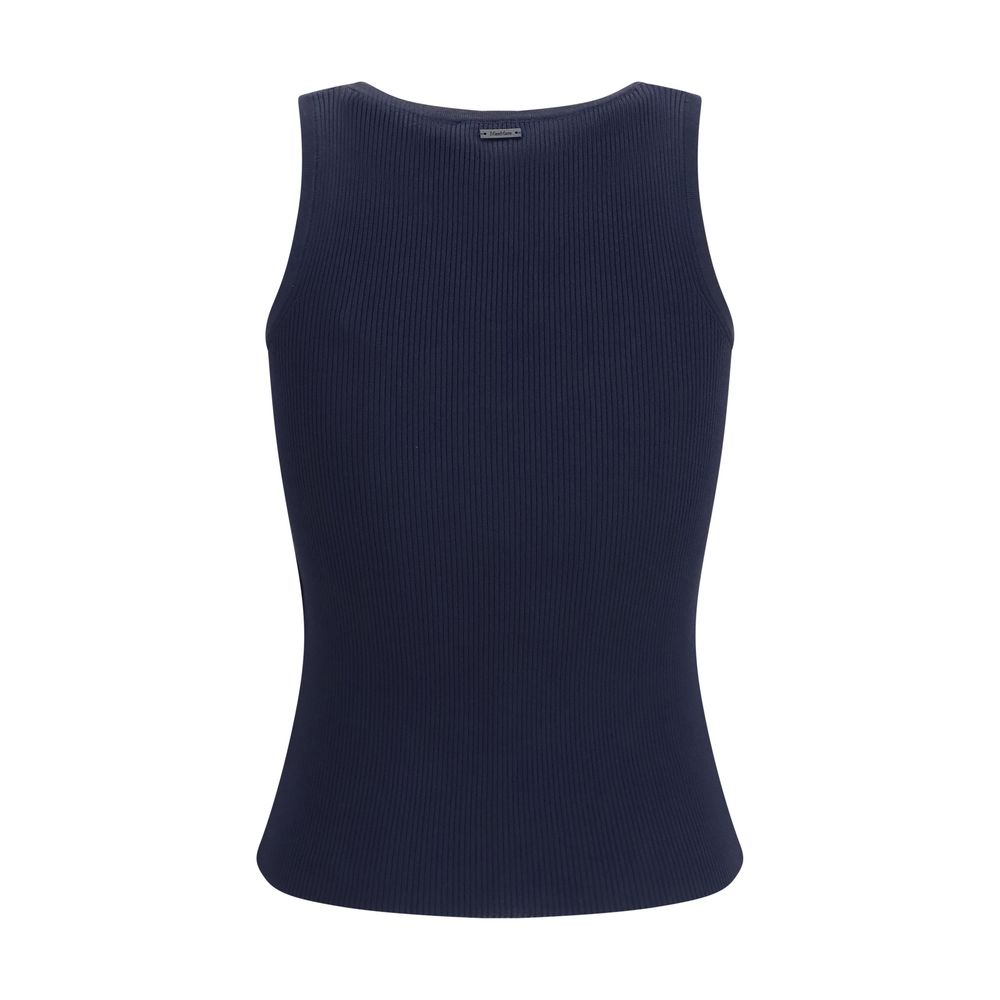 Max Mara Blue Viscose Tank Top
