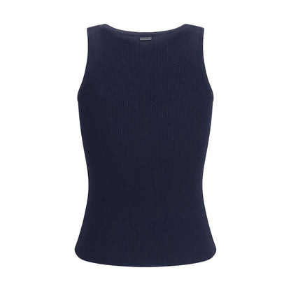 Max Mara Blue Viscose Tank Top