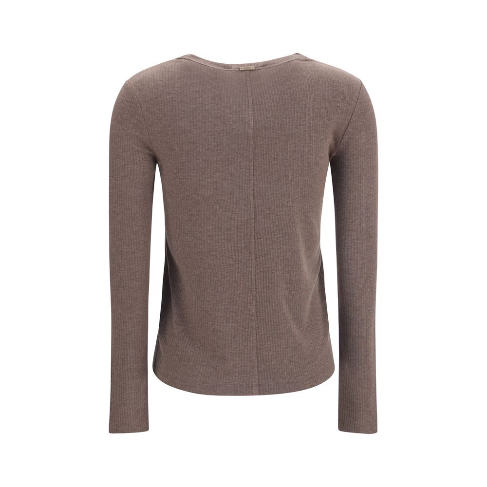 Max Mara Brown Lyocell Sweatshirt L
