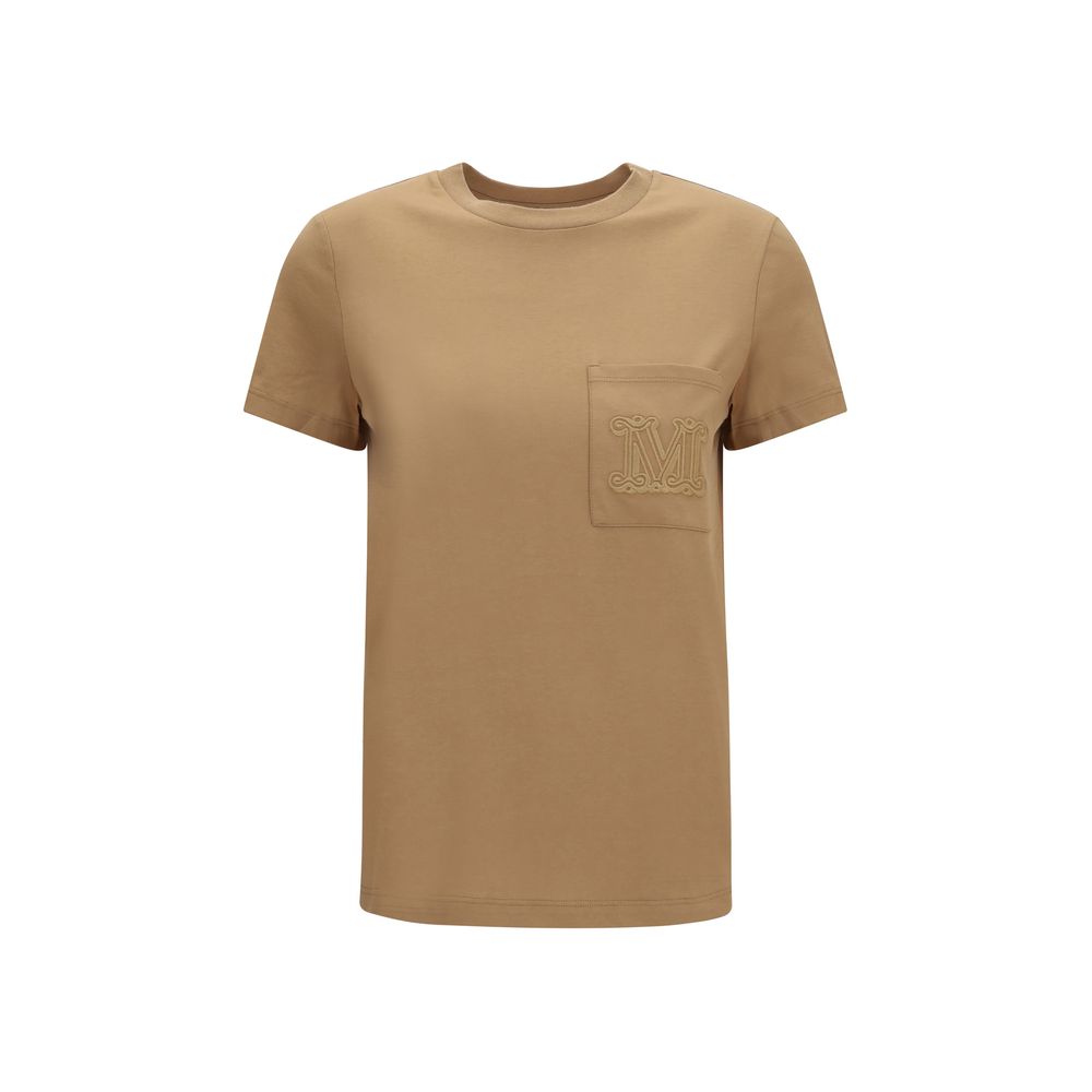 Max Mara Papaia T-shirt in Beige Cotton Sportswear