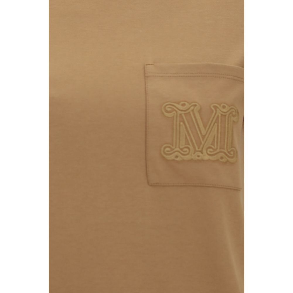 Max Mara Papaia T-shirt in Beige Cotton Sportswear