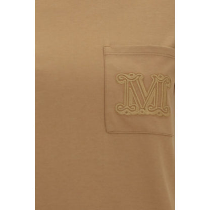 Max Mara Papaia T-shirt in Beige Cotton Sportswear