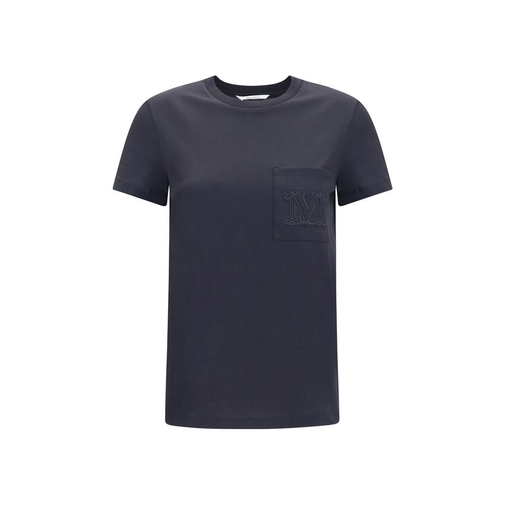 Max Mara Papaia T-shirt in Black Cotton Sportswear