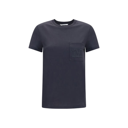Max Mara Papaia T-shirt in Black Cotton Sportswear