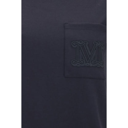 Max Mara Papaia T-shirt in Black Cotton Sportswear