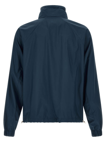 Brunello Cucinelli Blue Polyester Full-Length Jacket