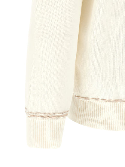 Brunello Cucinelli Beige Cotton Cardigan