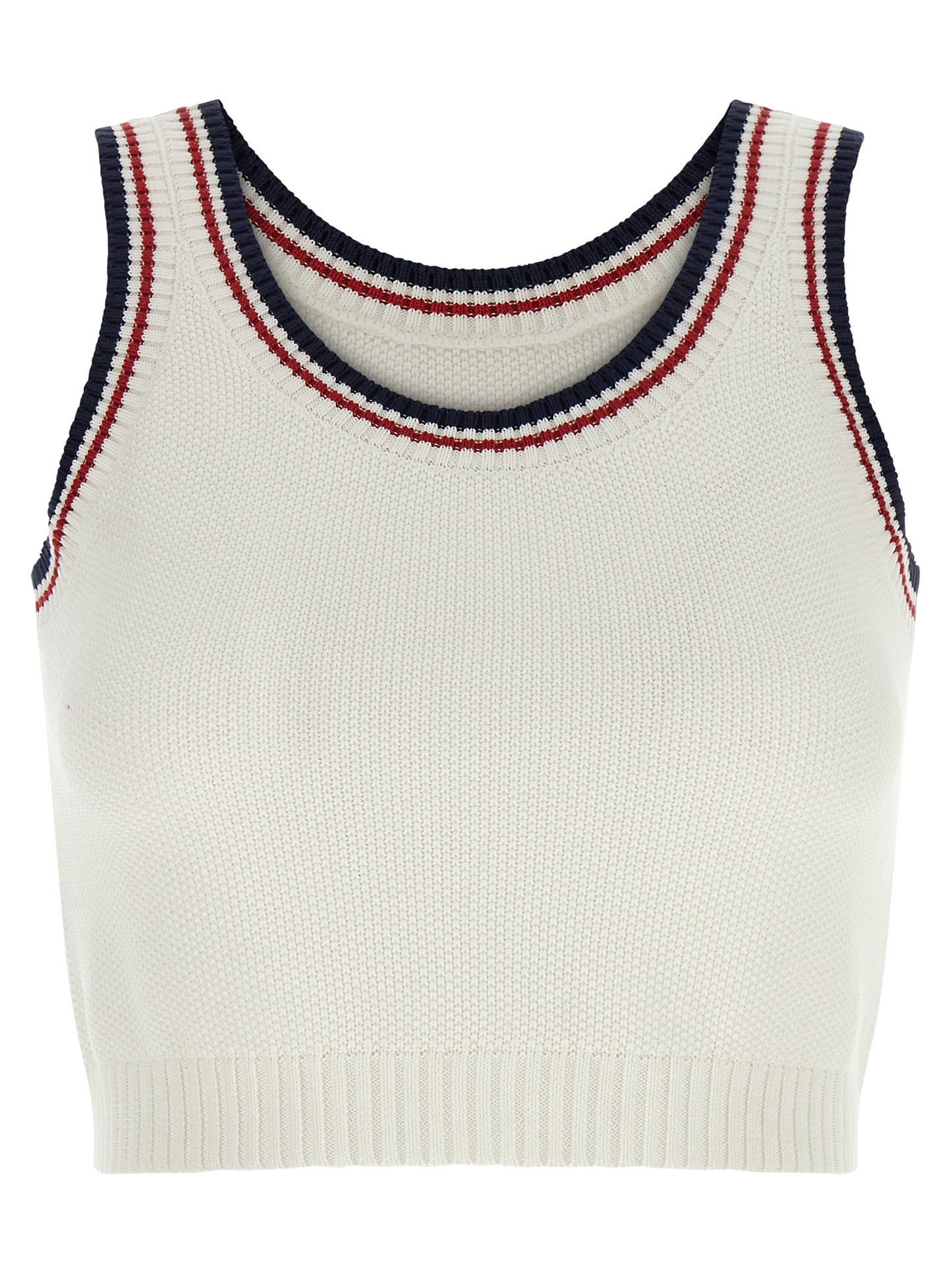 Brunello Cucinelli White Cotton Crop Top