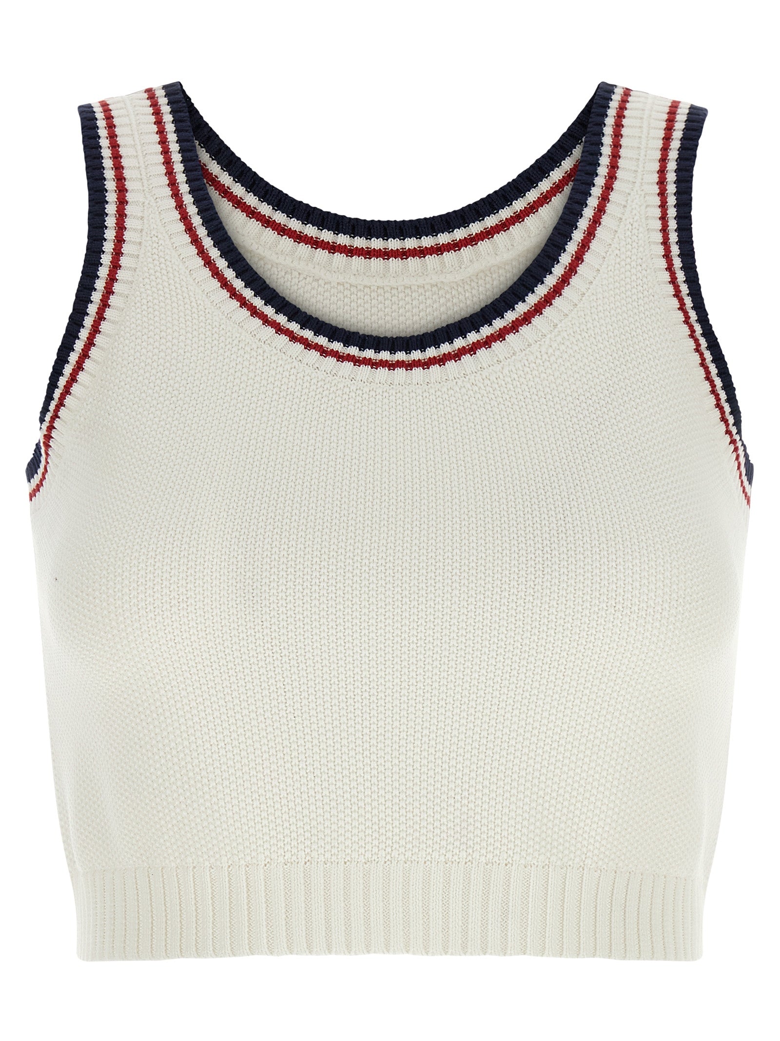 Brunello Cucinelli White Cotton Crop Top