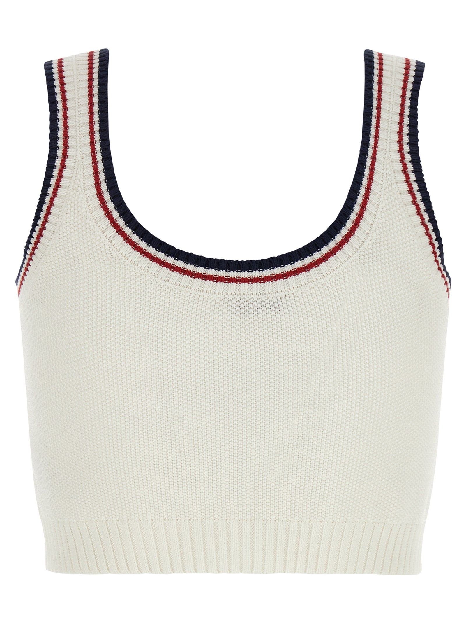 Brunello Cucinelli White Cotton Crop Top