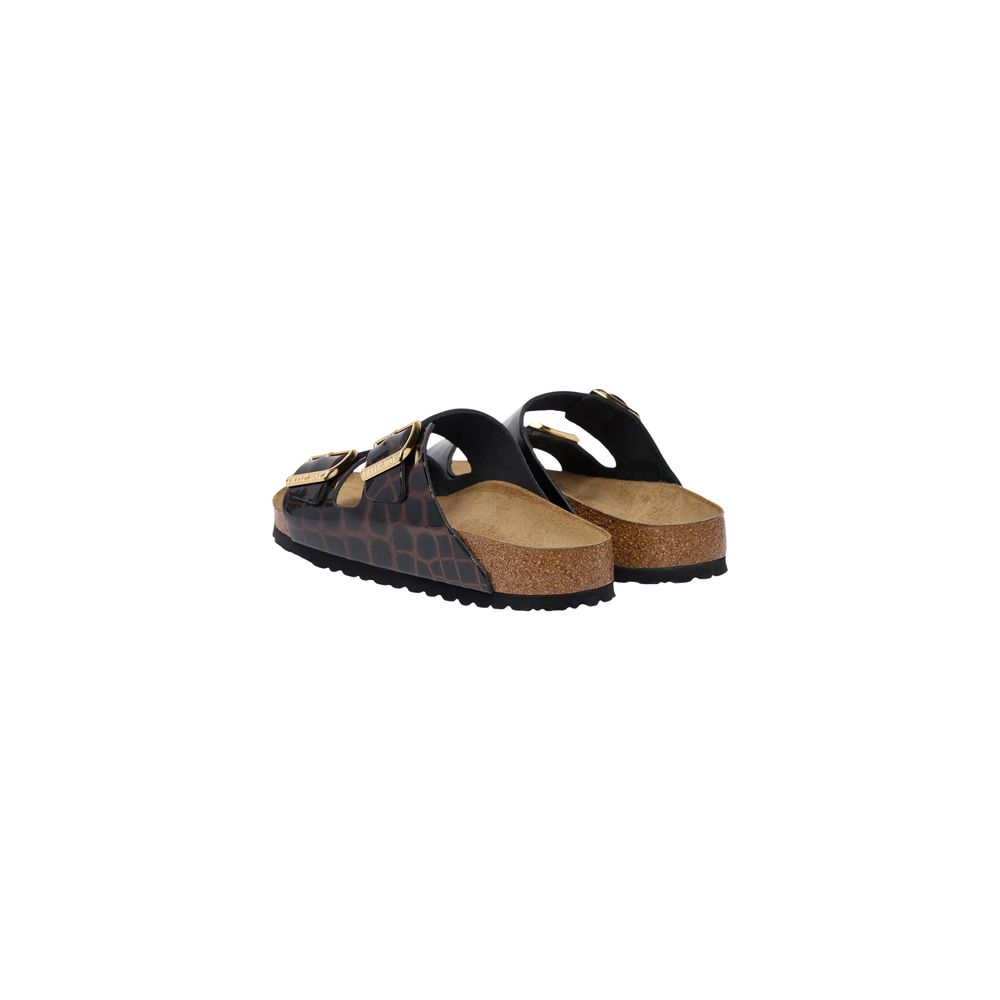 Birkenstock Arizona Emboss Animal Black Leather Flat Sandals EU36/US6 - EU41/US11