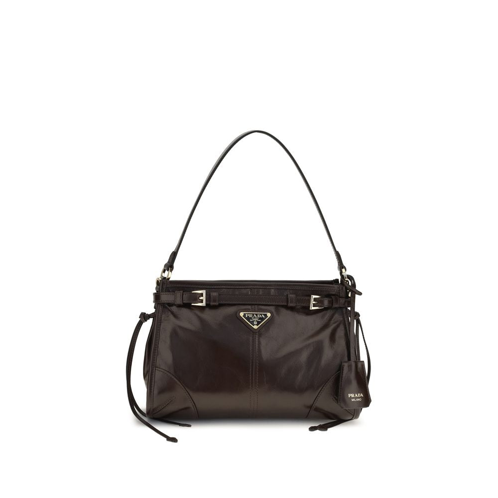 Prada Mini Bonnie Handbag in Brown Calf Leather Bos Taurus