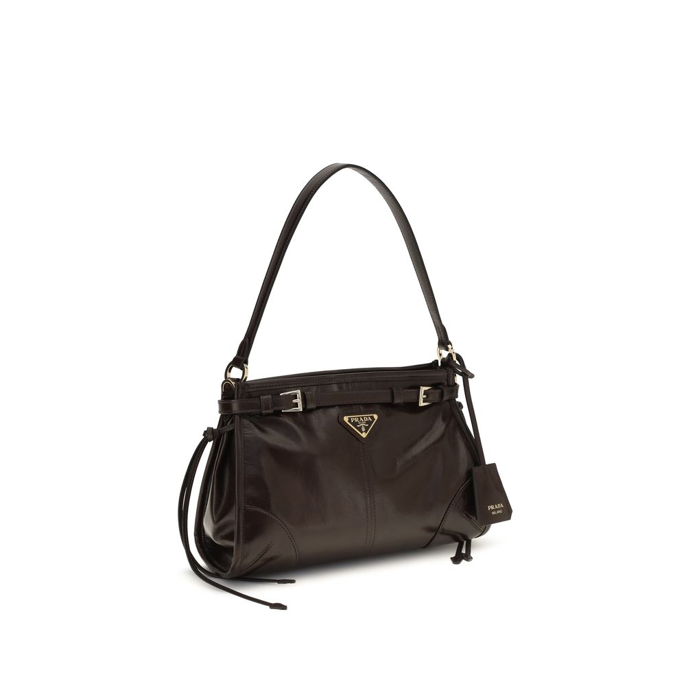 Prada Mini Bonnie Handbag in Brown Calf Leather Bos Taurus