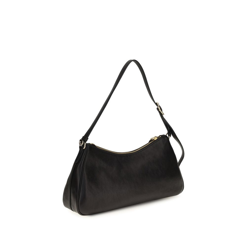 Prada Black Calf Leather Bos Taurus Aimée Shoulder Bag