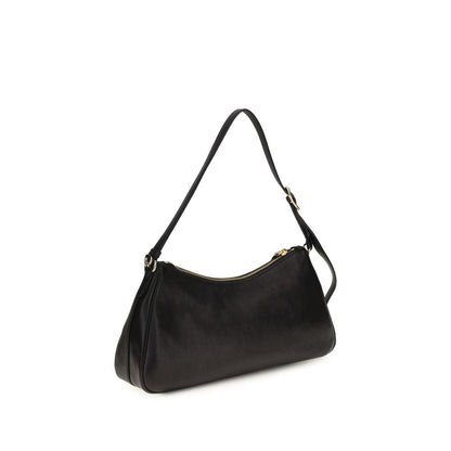 Prada Black Calf Leather Bos Taurus Aimée Shoulder Bag