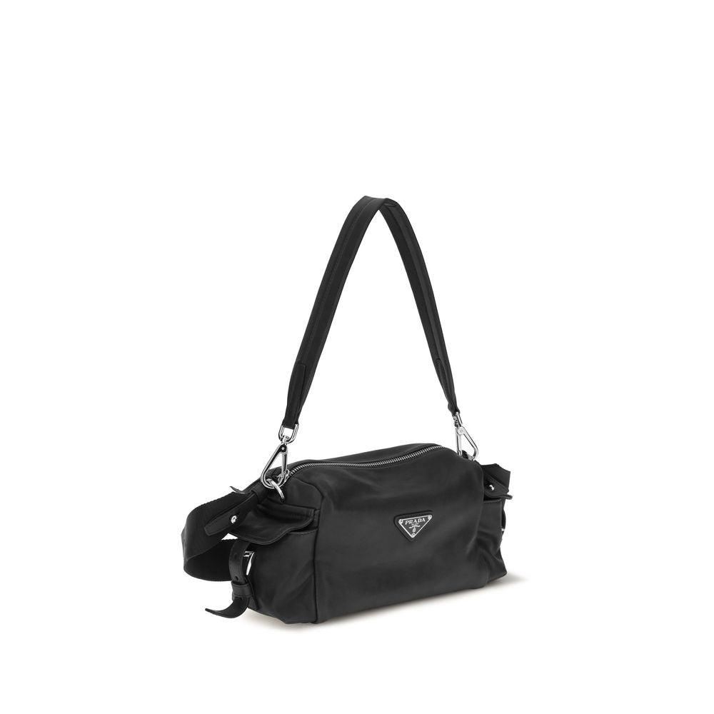 Prada Explore Brown Napa Leather Shoulder Bag