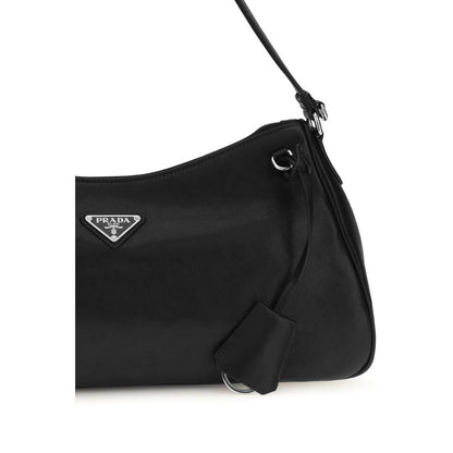 Prada Black Calf Leather Bos Taurus Aimée Shoulder Bag