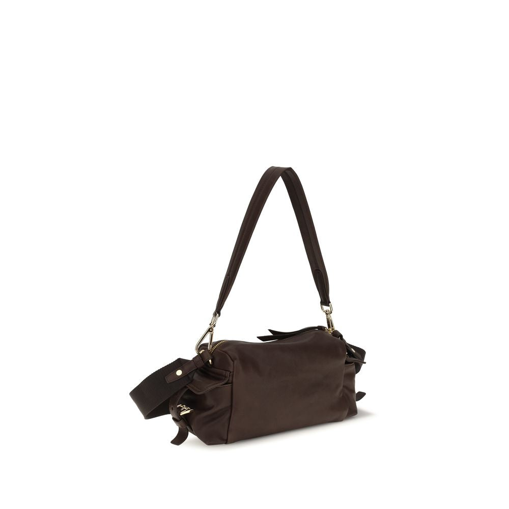 Prada Explore Brown Napa Leather Shoulder Bag