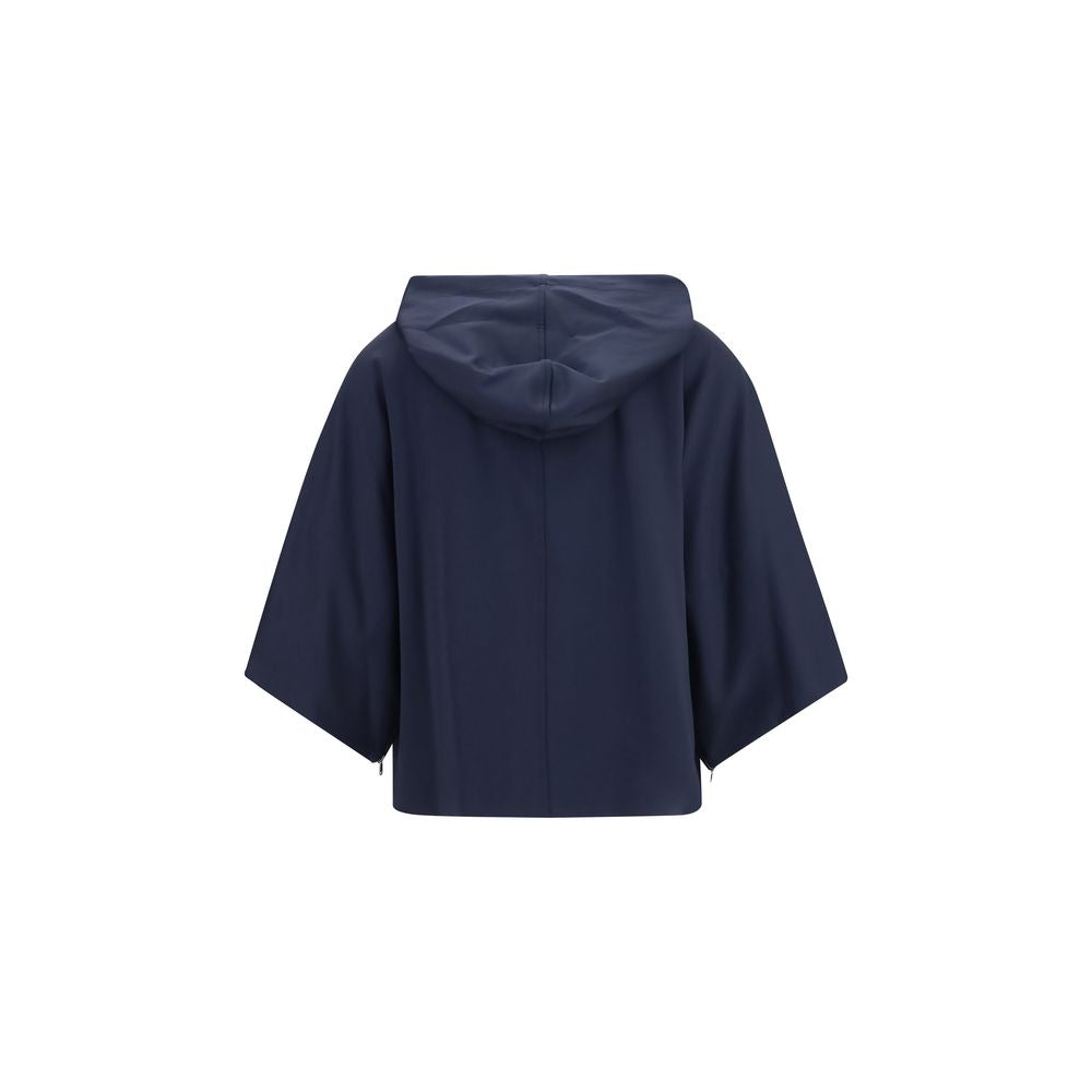 Max Mara Blue Polyamide Sweatshirt - Fidato Hooded Sweatshirt