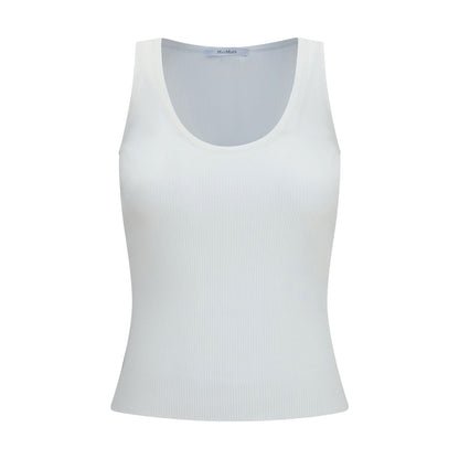 Max Mara White Viscose Tank Top