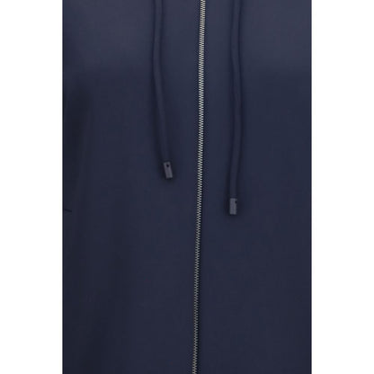 Max Mara Blue Polyamide Sweatshirt - Fidato Hooded Sweatshirt
