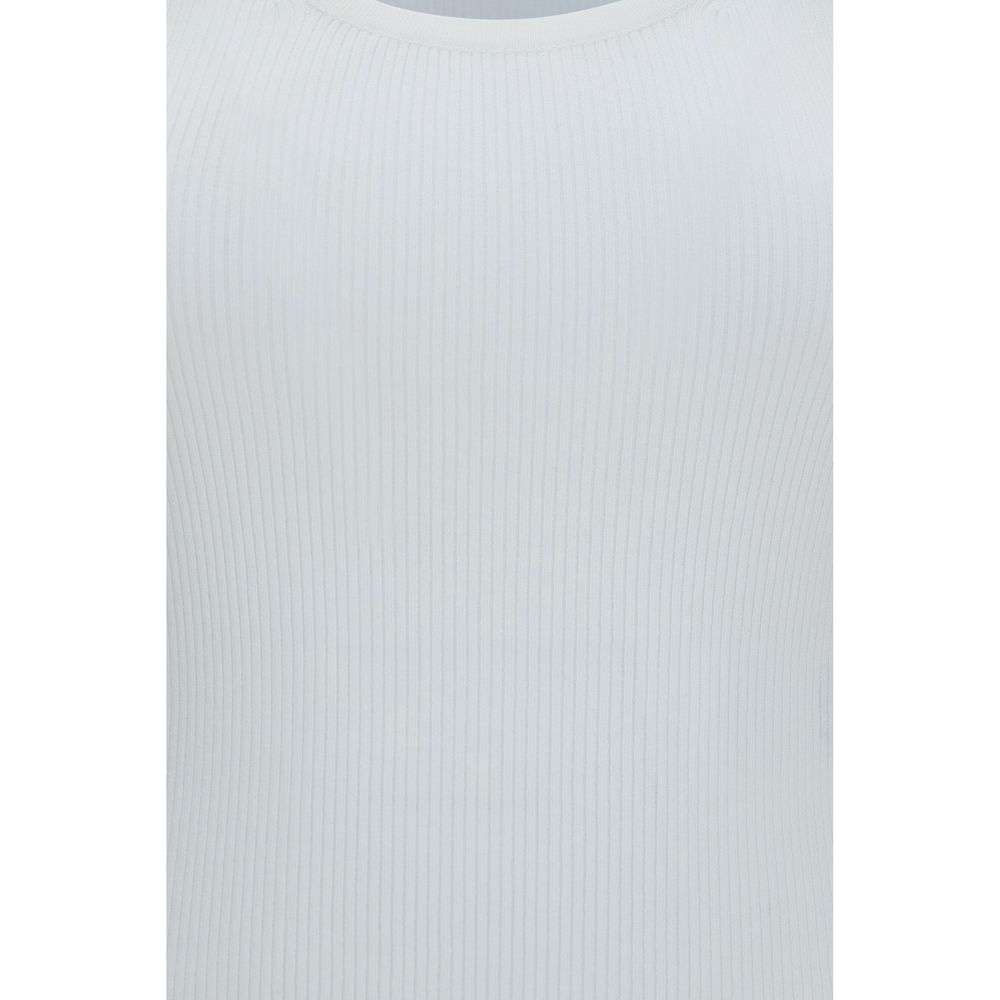 Max Mara White Viscose Tank Top