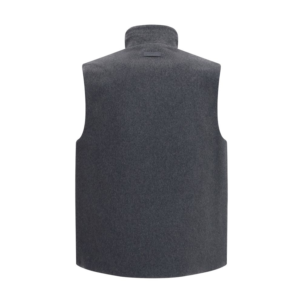 Lardini Gray Wool Oves Aries Sleeveless Jacket IT46 | S, IT50 | L, IT52 | XL