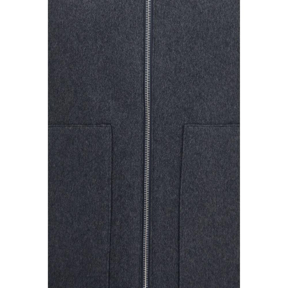 Lardini Gray Wool Oves Aries Sleeveless Jacket IT46 | S, IT50 | L, IT52 | XL