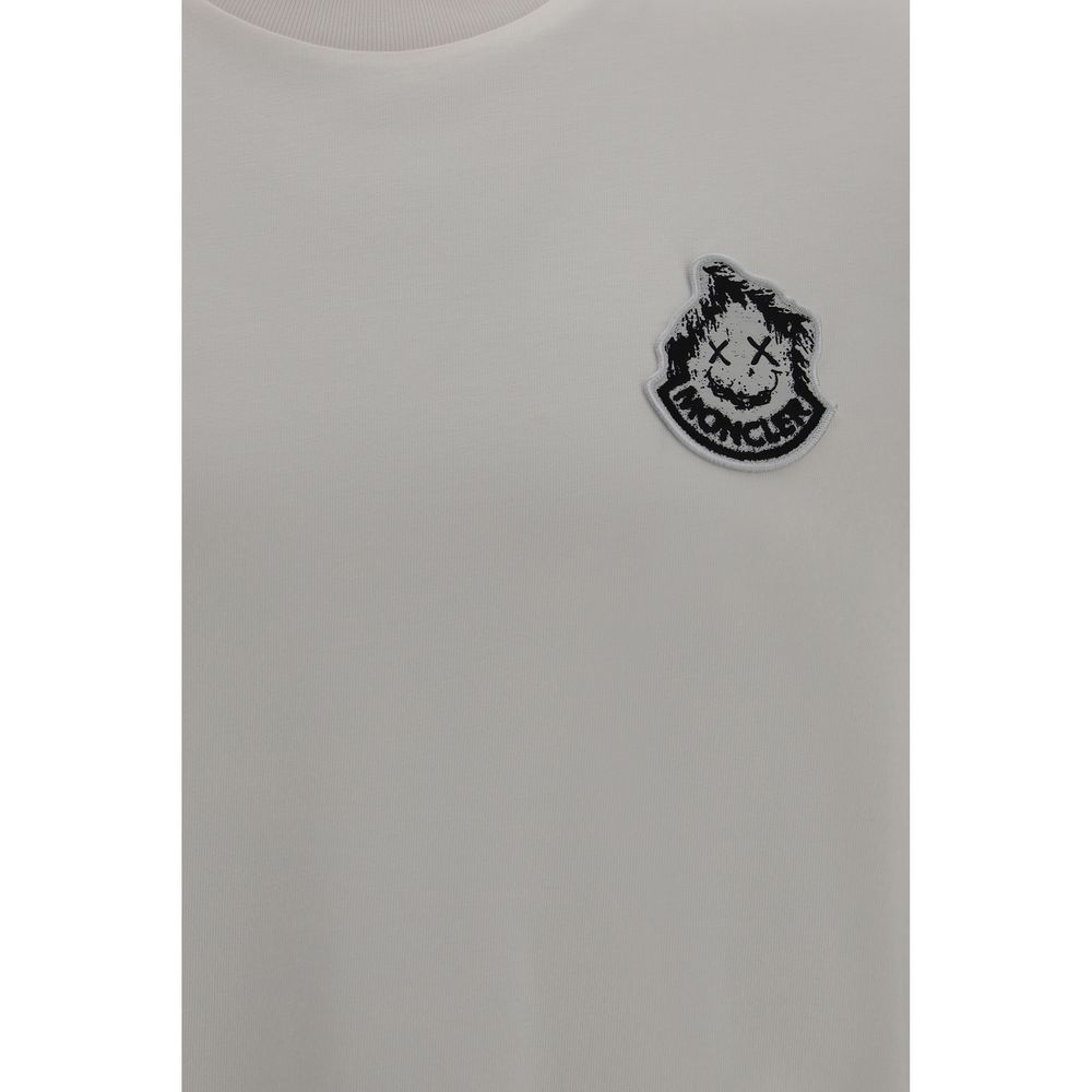 Moncler Beige Cotton T-Shirt M