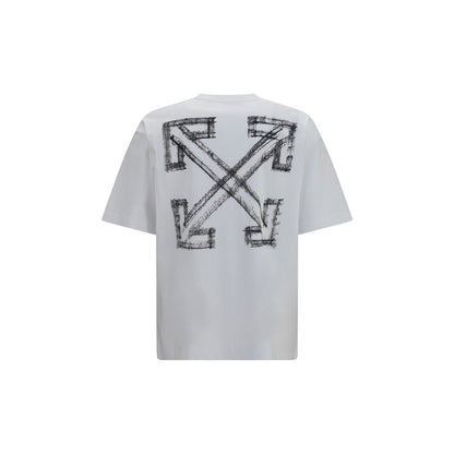 Off-White Motion Arrow Skate T-shirt - White Cotton Sportswear
