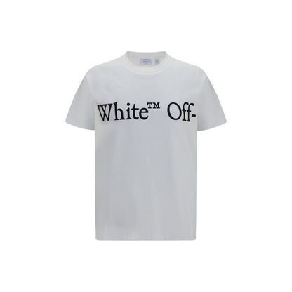 Off-White Bookish Scarf T-shirt White Cotton Regular Fit