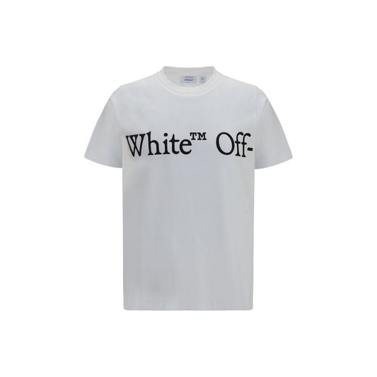 Off-White Bookish Scarf T-shirt White Cotton Regular Fit