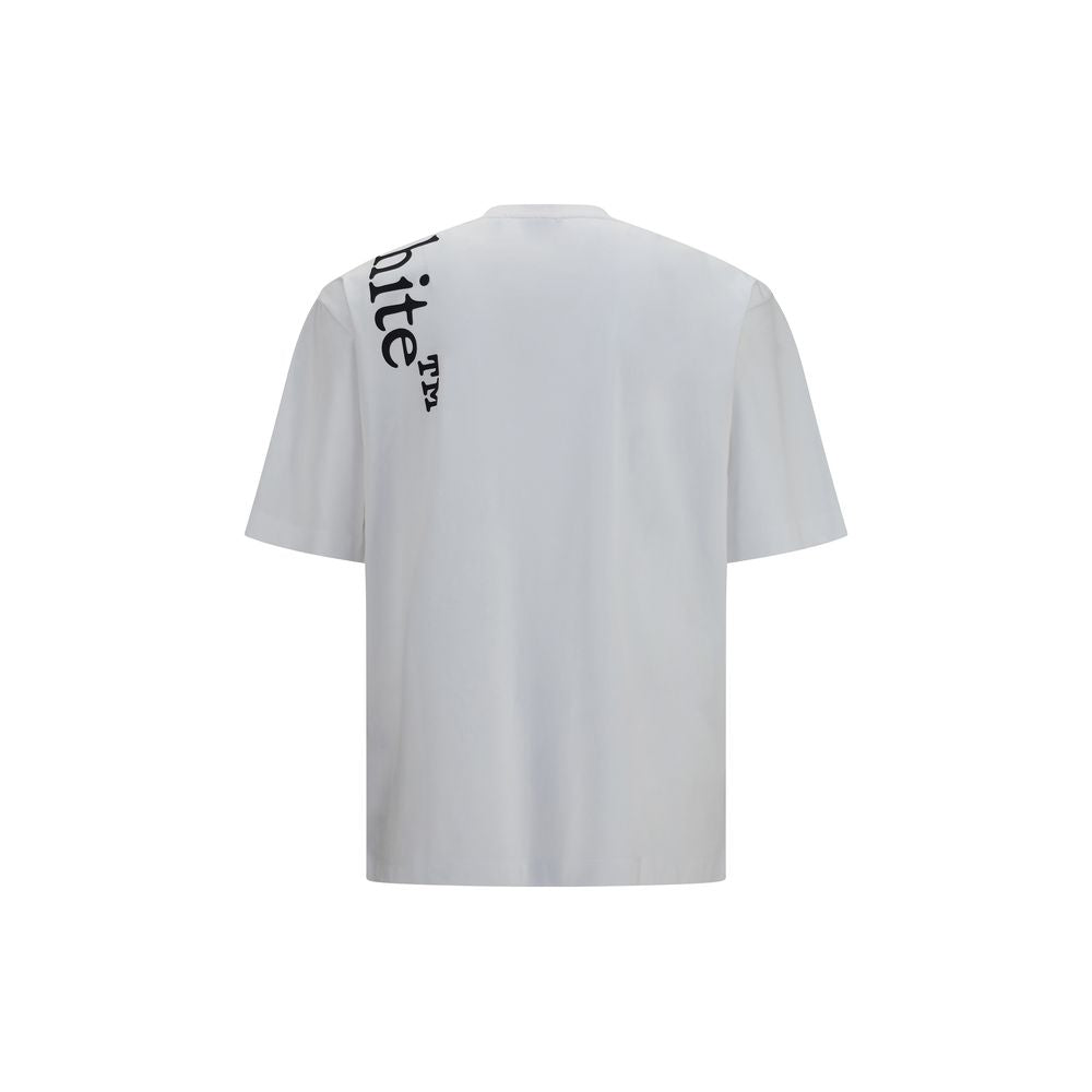Off-White Vertical Bookish Skate T-shirt White Cotton Size L